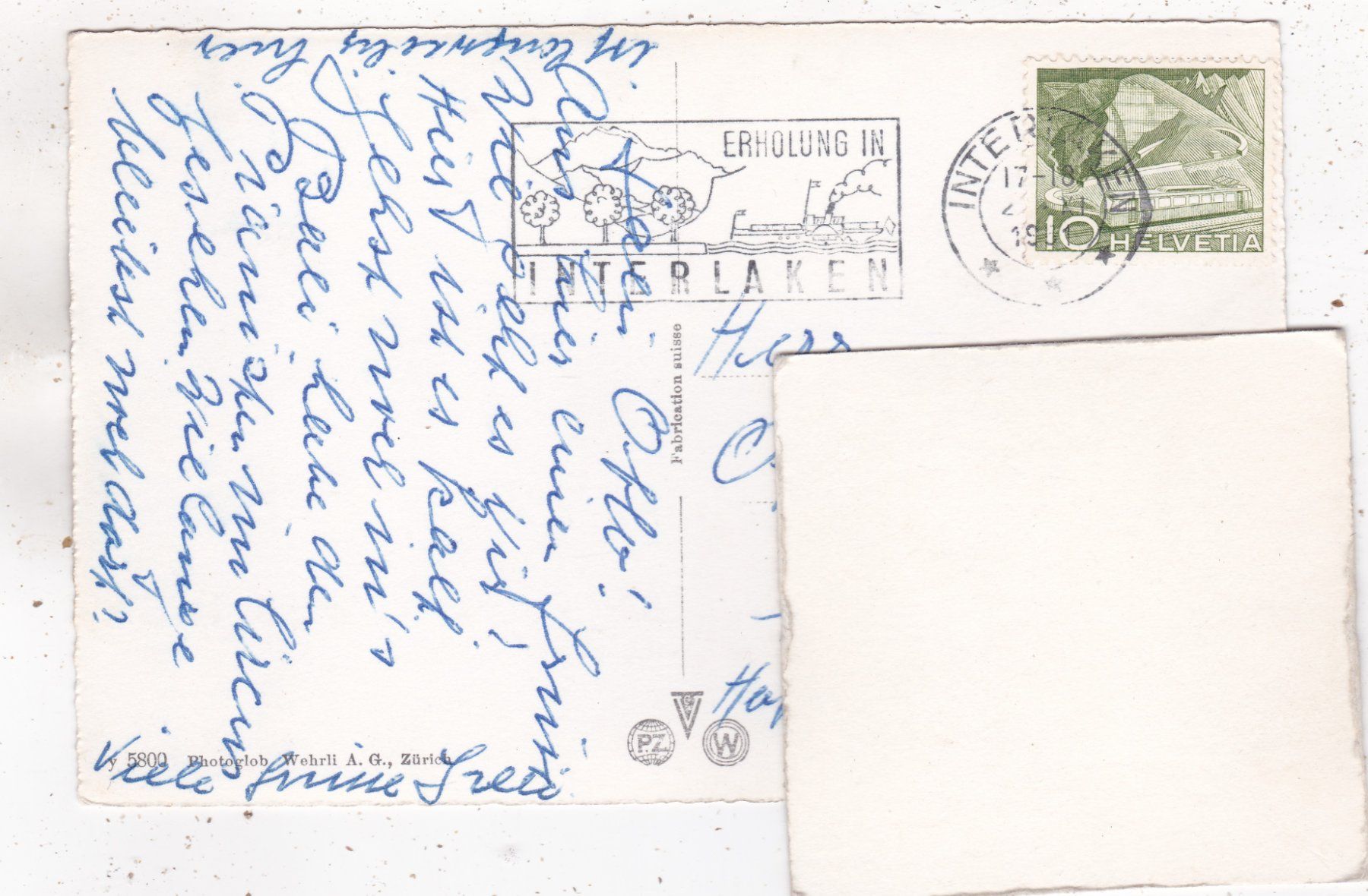 Cartoline postali: Interlaken Bahnhofstrasse 1951 – Usato da Herisau venduto da Lisegrat2008 1