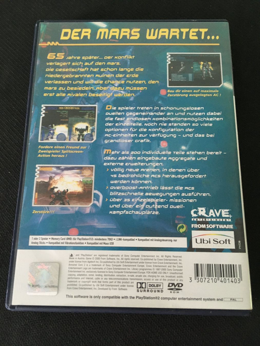 Sony Spiele: Armored Core 2 für PS2 / Playstation 2 – Gebraucht aus St.Gallen von sjosjo 1