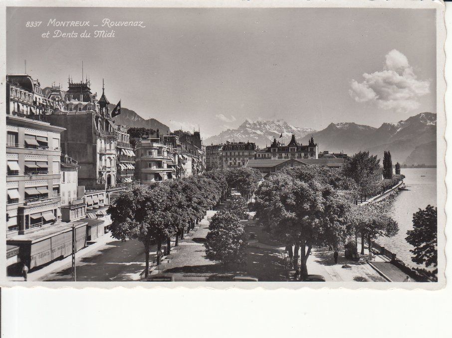 Cartoline postali: Montreux ca. 1950 – Usato da Bürglen TG venduto da StampGraf