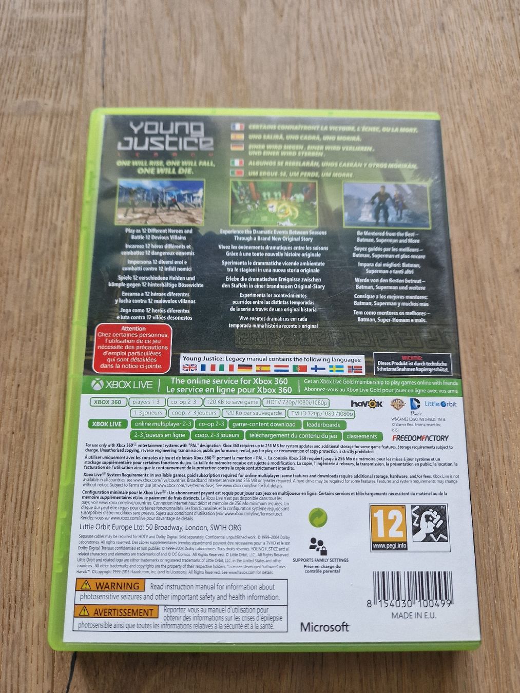 Giochi: Xbox 360 Young Justice Legacy Action FRA Multilanguage – Usato da Fahrwangen venduto da luk_bhw7 2