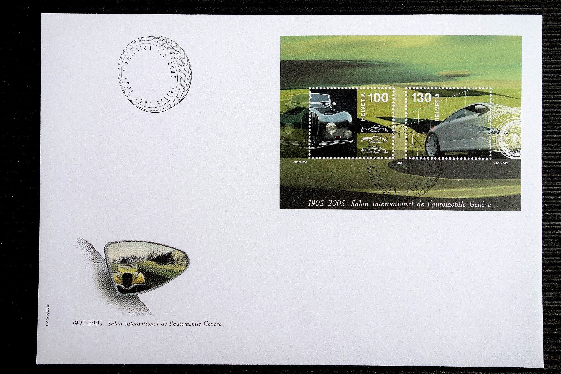 Tutti i francobolli: 2005 FDC Sonderblock Autosalon Genf – Nuovo (secondo la descrizione) da Mettmenstetten venduto da Sutasso
