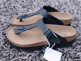 Birkenstock Papillio, Gizeh Flex Platform, 41, schwarz, NEU