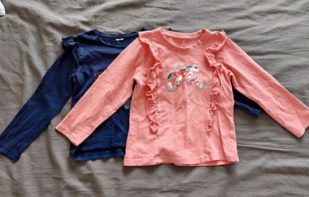 Hübsches Mädchen Langarmshirt Set, Grösse 110/116 top!