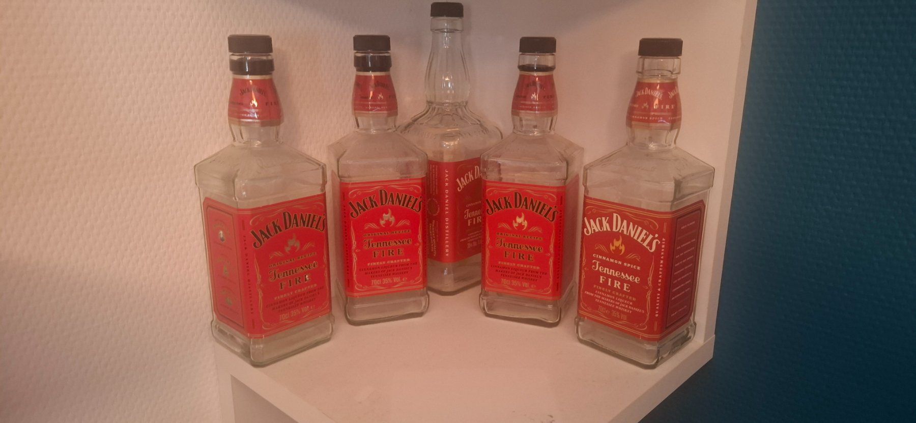 Jack Daniels Spirituosen: 15 bouteilles vide JACK DANIELS Fire – Gebraucht aus Chancy von dave58v