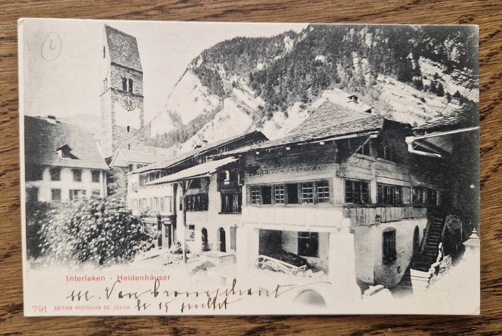 Cartoline postali: Interlaken, Heidenhaus  – Usato da Ebikon venduto da Donar50