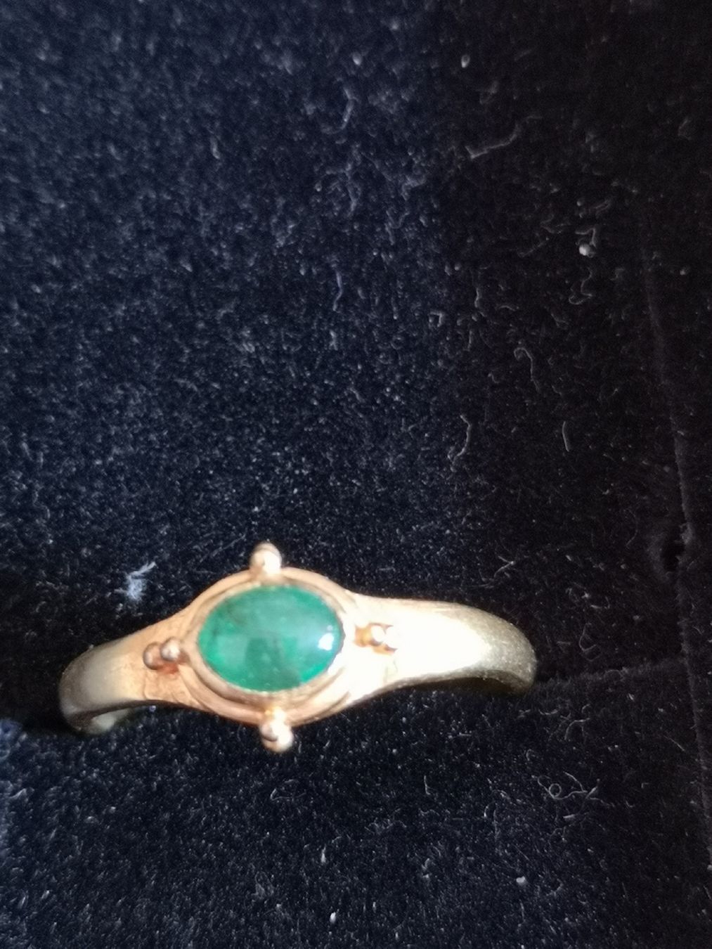 Anelli: Ring Smaragd Emerald 22 Karat gold – Usato da Samedan venduto da sowaw