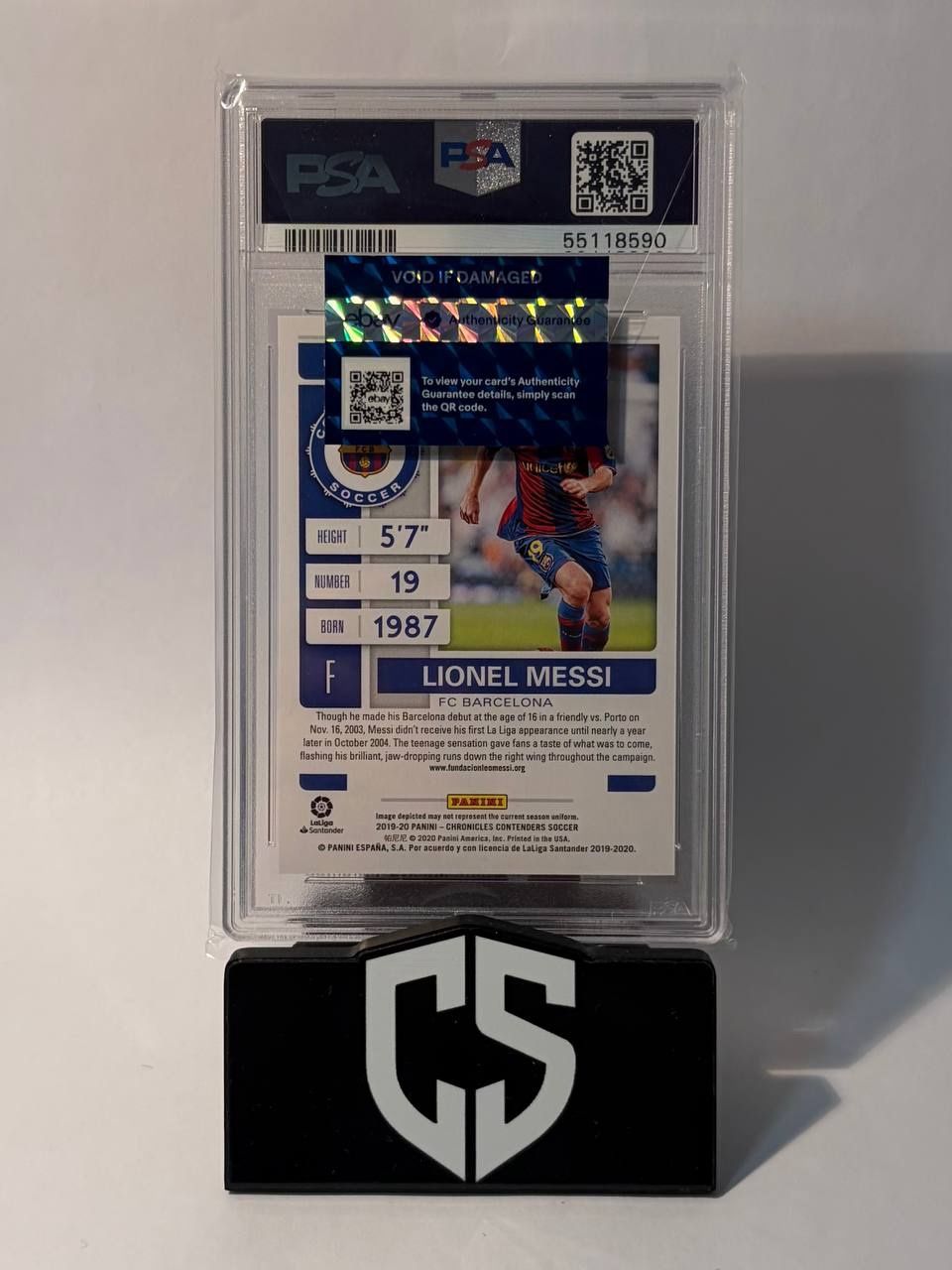Panini Carte collezionabili: 2019 Panini Chronicles Lionel Messi Historic Ticket PSA10 – Usato da Oftringen venduto da collectsupply 1