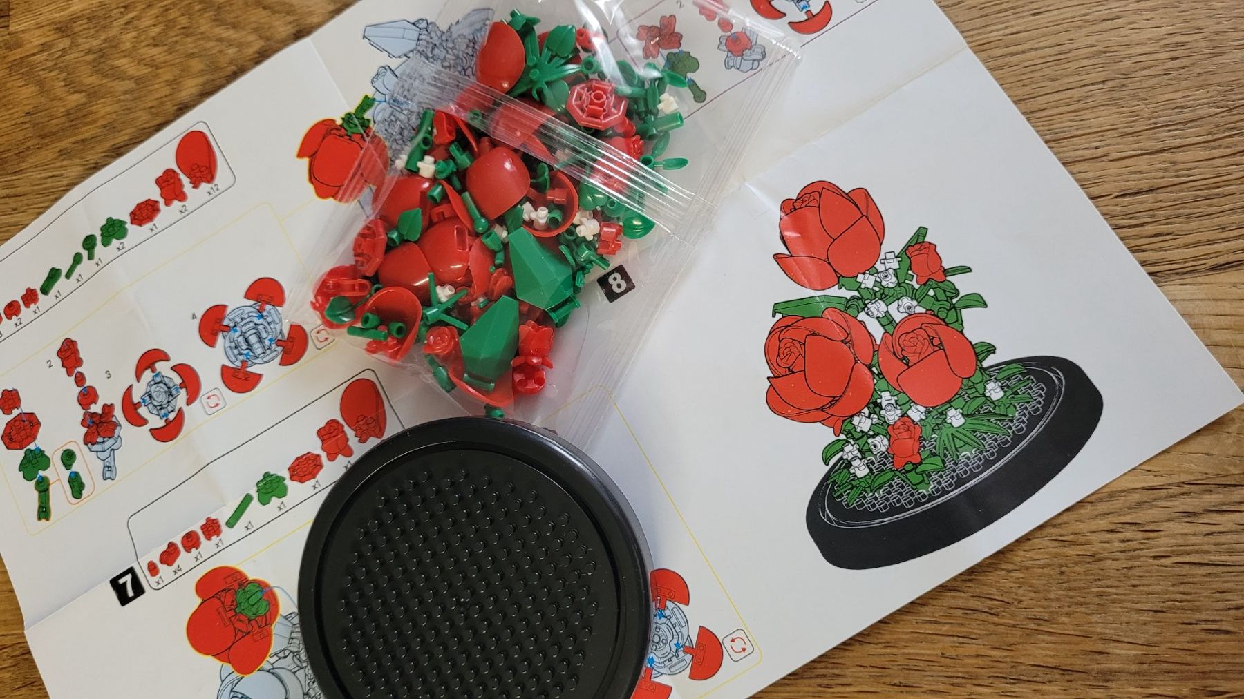 Kit di costruzioni: Jolies fleurs a monter – Nuovo e nell'imballaggio originale da Saxon venduto da Sebdem 1