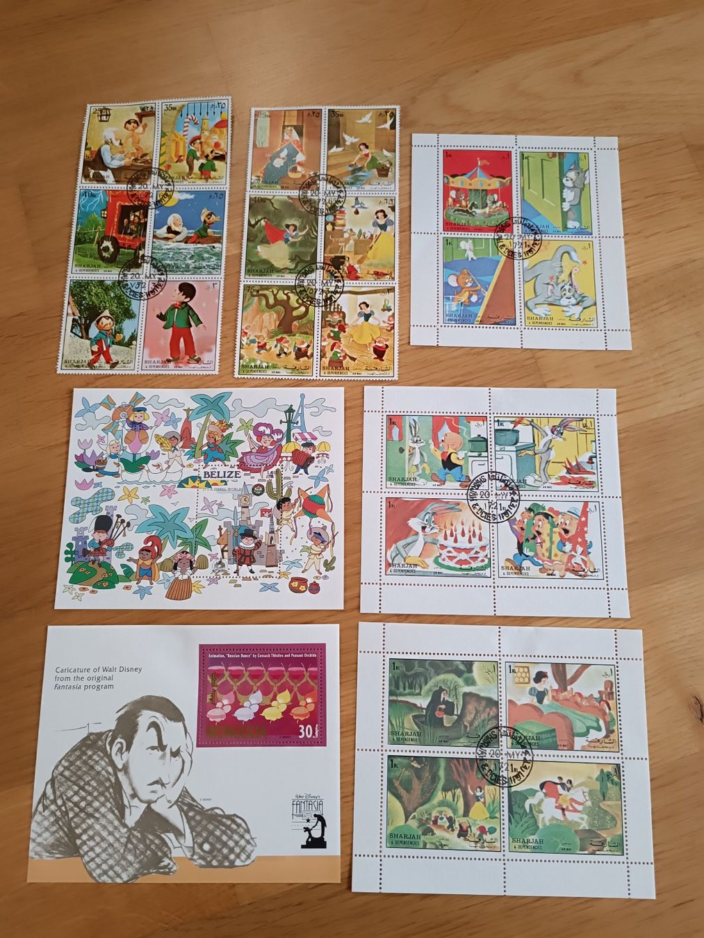 Tutti i francobolli: 7 Disney Briefmarken 2 – Usato da Otelfingen venduto da patida