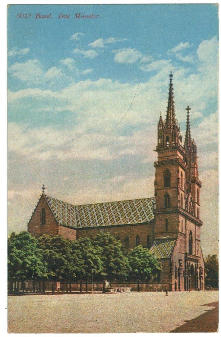 Ansichtskarten: AK Basel. Das Münster 1926 – Gebraucht aus Zürich von Tolima194