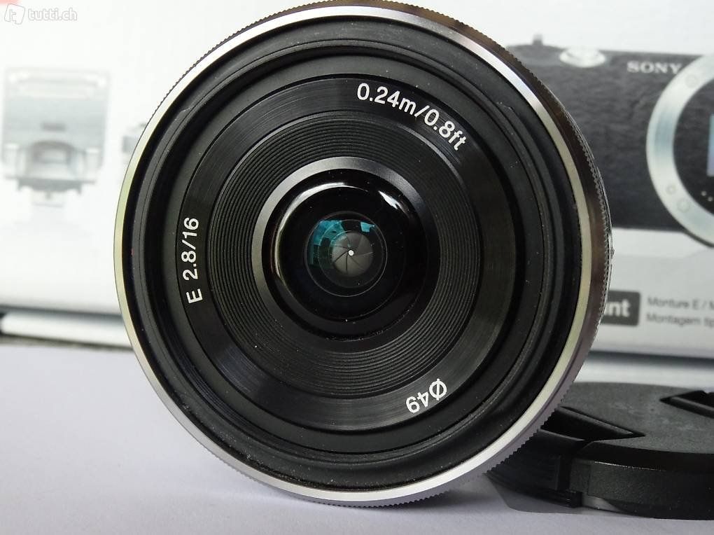 Sony Obiettivi: Sony E 16mm F2.8 SEL16F28 E-Mount & Filter – Usato da Buttisholz venduto da buttiholli 1