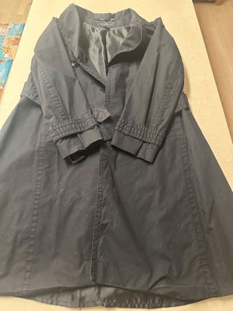 🖤 Schwarzer Trenchcoat | Baumwolle | Gr.38