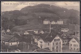Ak Wald Mit Neuem Schulhaus H. Brunner schreinerei