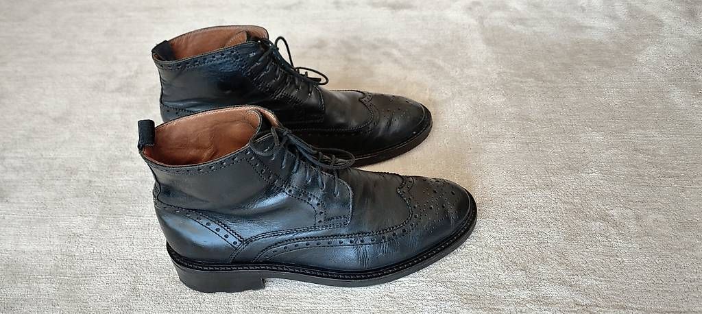 Navyboot Chaussures hommes: Navyboot - Full Brogue Derby Boots - Gr. 42 – D'occasion à Bülach par hunzisev
