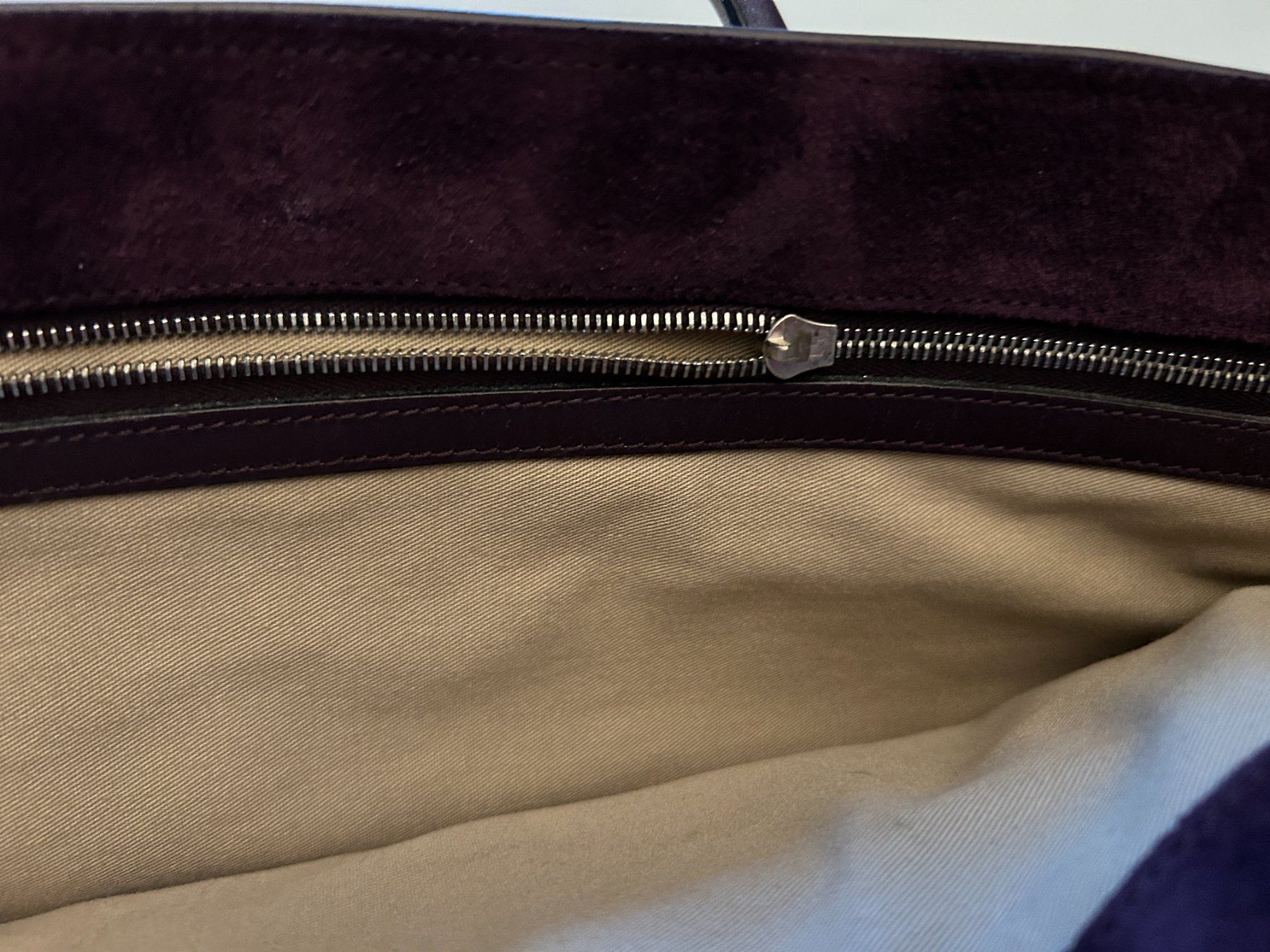Borse da donna: Wildledertasche, Dunkelviolett – Usato da Ettingen venduto da sagada81 3