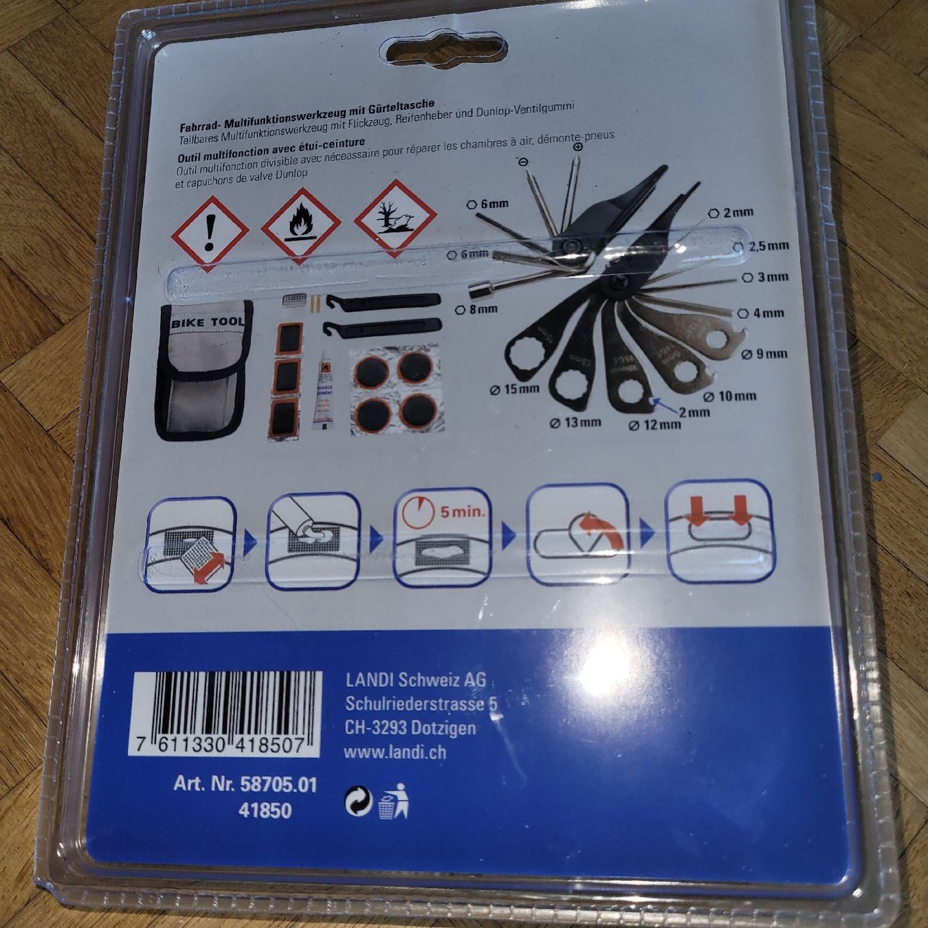 Pezzi di ricambio: Fahrradwerkzeug-Set NEU – Nuovo (secondo la descrizione) da Bolligen venduto da matijav 1