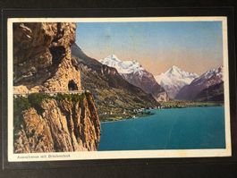 AK "Axenstrasse mit Bristenstock 1928, von Luzern nach Basel