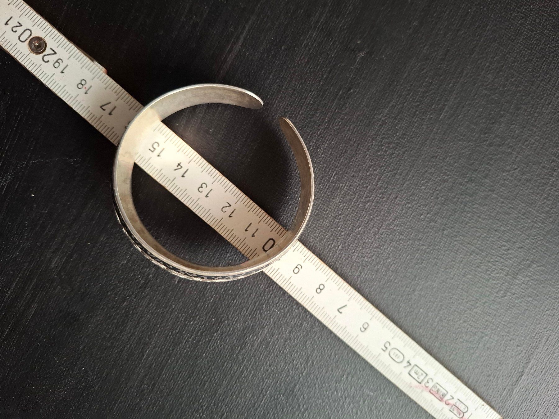 Bracciali & Braccialetti: Schöner Silber Armreif mit Blumenmuster 875 – Usato da Solothurn venduto da sweyla21 4