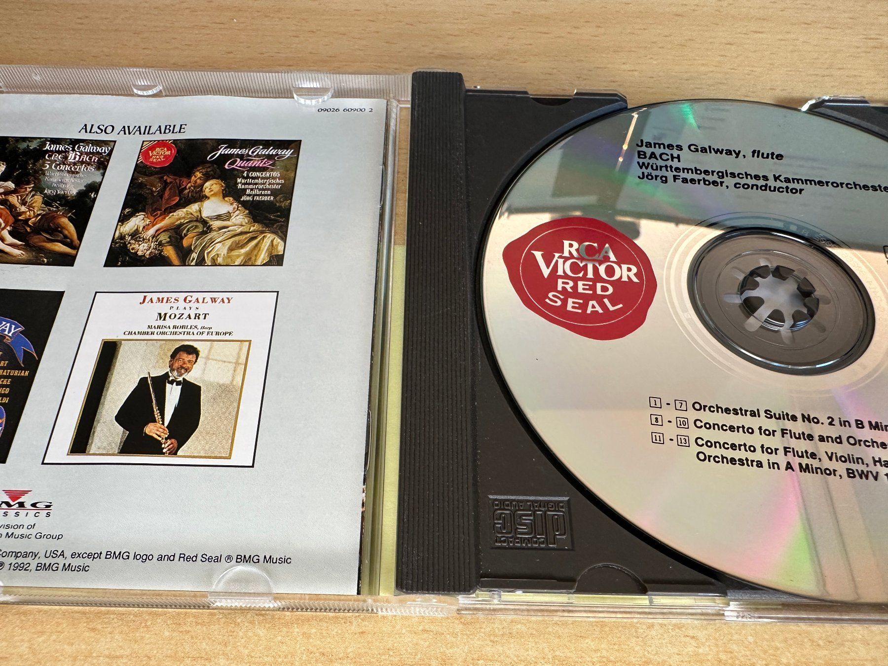 CDs: A2 James Galway Performs Bach Suite No. 2 Concerto For Flute – Gebraucht aus Rikon im Tösstal von Alpenmutz 2