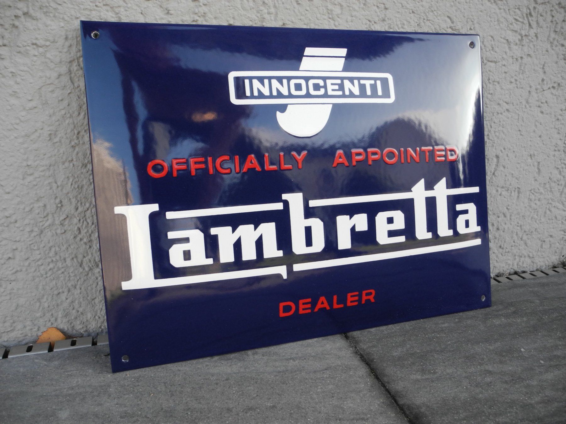 Lambretta Insegne: LAMBRETTA EMAILSCHILD – Nuovo (secondo la descrizione) da Reinach AG venduto da Huckleberrysix 1