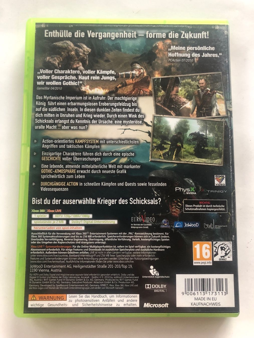 Microsoft Spiele: Arcania Gothic 4 für Xbox 360 – Gebraucht aus Kestenholz von Mad18 1