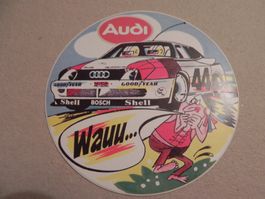 Kleber 45 Jahre Alt ca. von Jahr 1980 Auto Werbung Audi