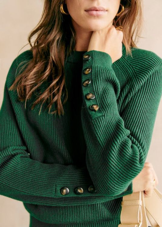 Pull Sézane Sami vert bouteille - Neuf avec étiquette (Neu und ...