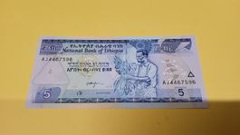 Seltene 5 Birr Note aus Aethiopien - Sammlerstueck!2000