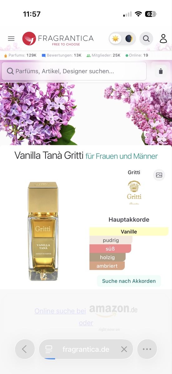 Profumi & Eau de Toilette: Gritti Vanilla Tanà, 2 ml – Usato da Sursee venduto da nri_g5z8 1