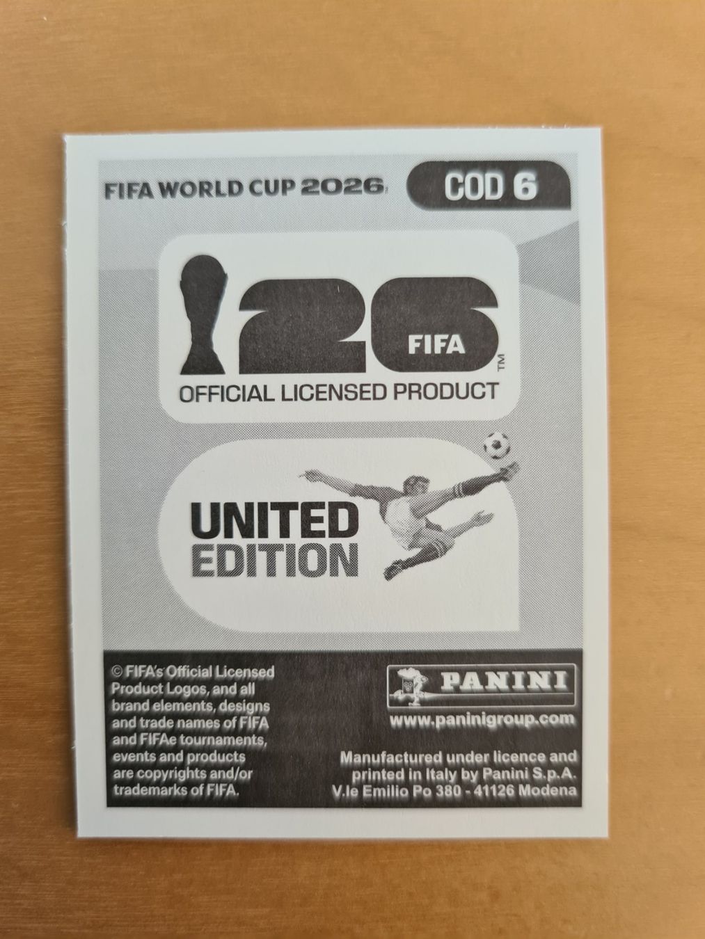 Panini Carte collezionabili: Panini Fifa World Cup 2026 Nr. COD 6 Chancel Mbemba – Nuovo (secondo la descrizione) da Oberwil BL venduto da Spieltopia 1