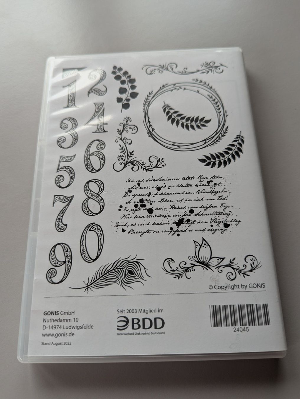 Gonis Timbri: Gonis Stempel Set Jubiläum – Usato da Hitzkirch venduto da KarinBleu 1