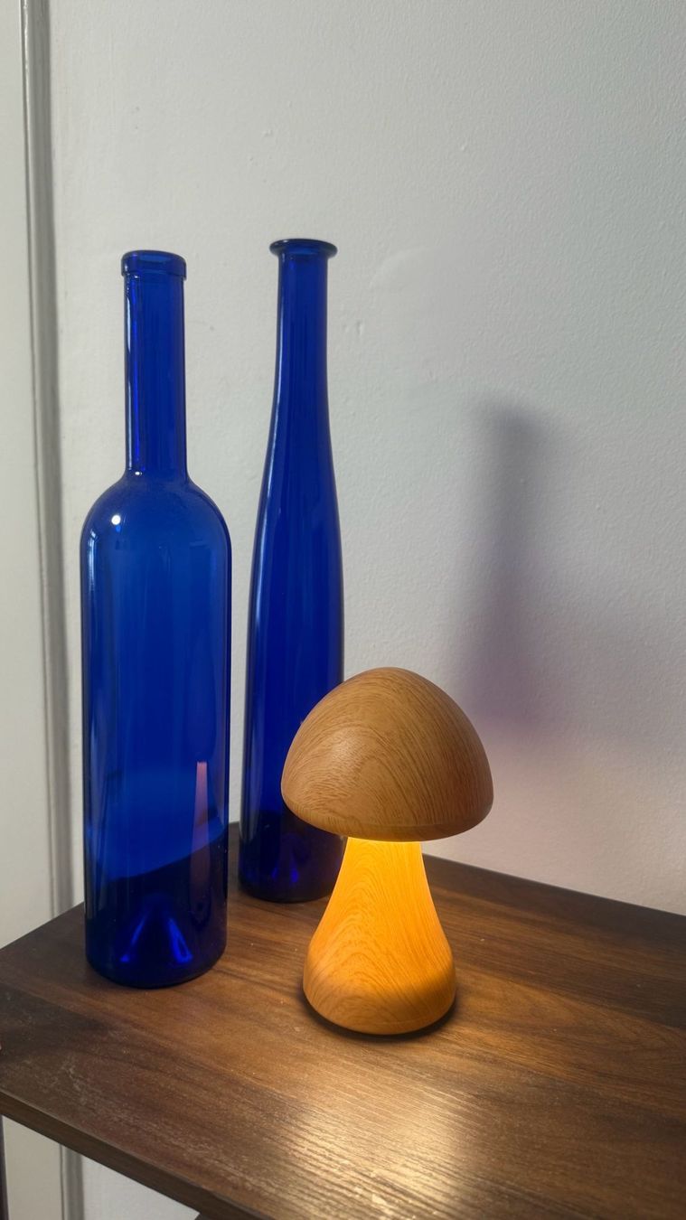 Lampen: Geschnitzte Pilzlampe aus Holz – Neu (gemäss Beschreibung) aus Zürich von dus_gln9