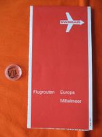 Swissair Flugrouten Europa / Mittelmeer 1977