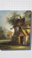 C.Fario "Dorf in Holland" Oelgemälde
