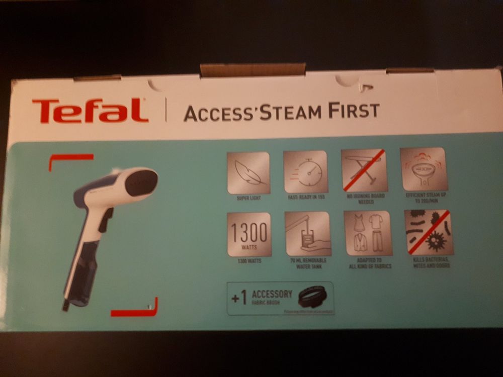 NEU - TEFAL - Dampfbürste Dampfbügeleisen Access Steam First | Kaufen ...