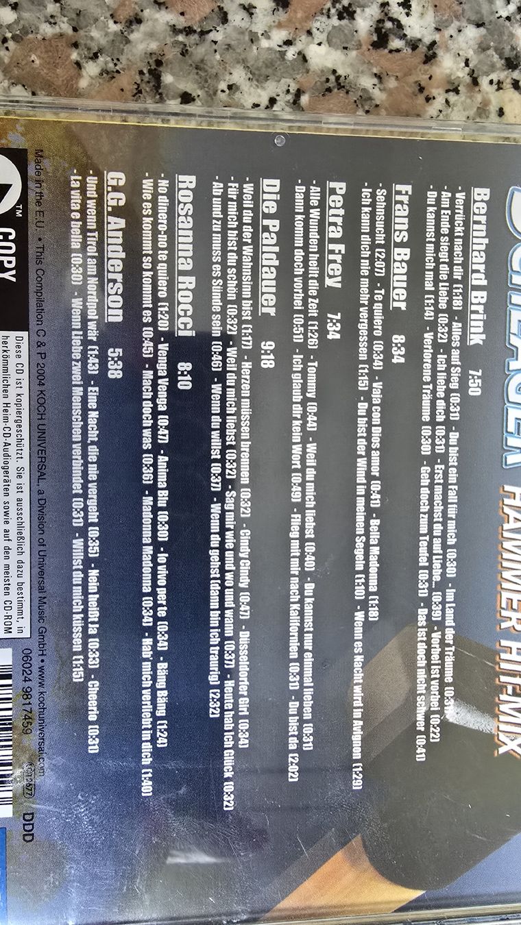 CDs: CD Schlager Hammer Hit Mix 2004 Ballermann Hits 2003 2000 Go – Gebraucht aus wallisellen von funkelsternchen5 4