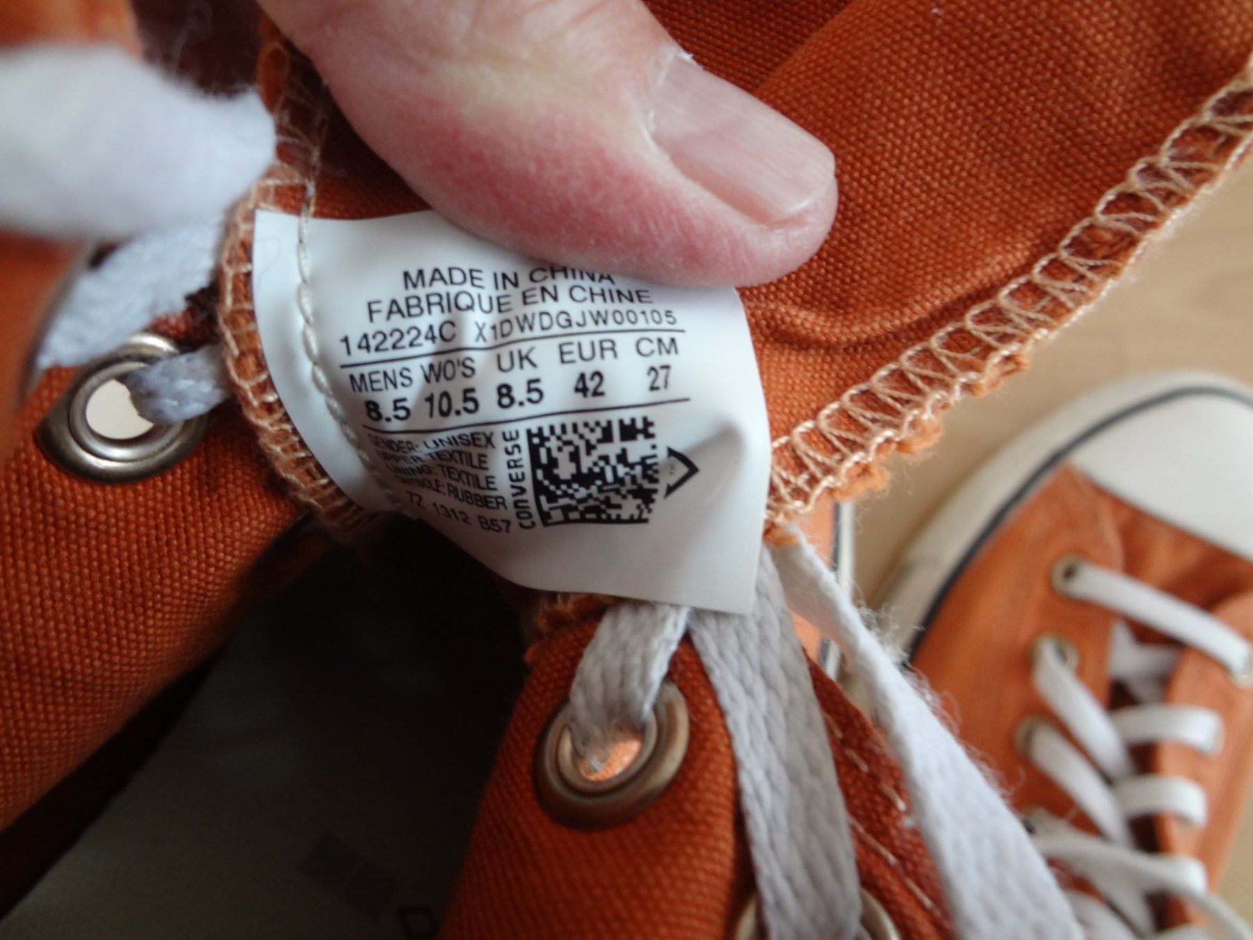Converse Scarpe da uomo: Converse All Star couleur Orange taille 42 – Usato da Aigle venduto da Robflac55 3