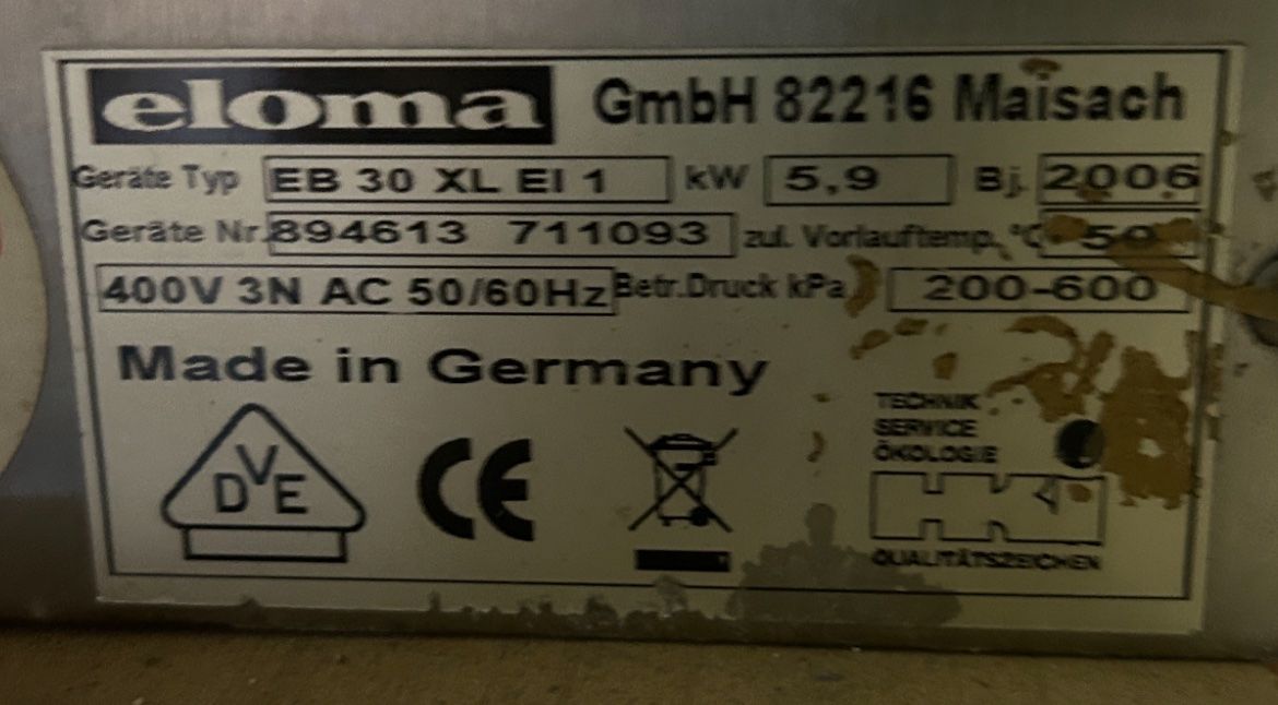 Backöfen: Eloma Backmaster digital (gebraucht) – Gebraucht aus Nidau von Gummiboot 1