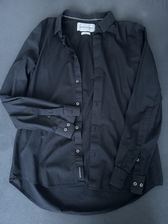 Calvin Klein schwarzes Business-Hemd – Gr. L