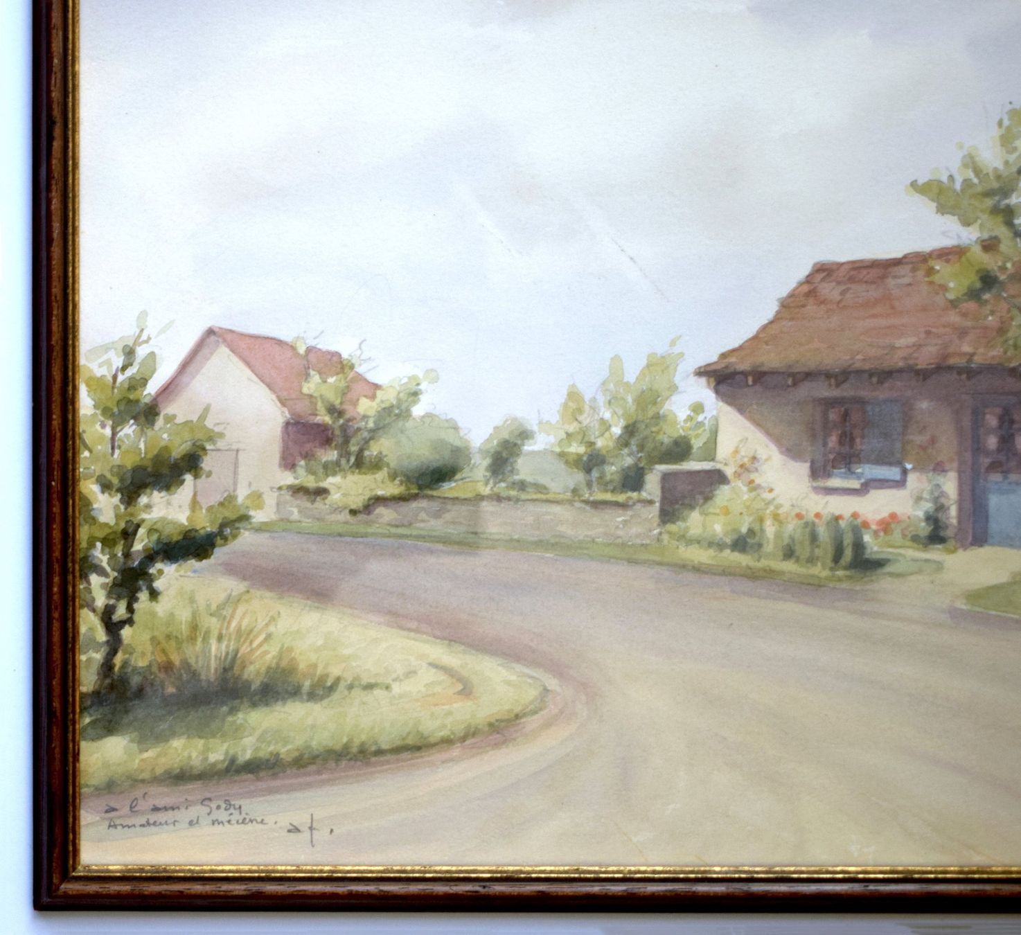 Gemälde: FAU André Post-Kubismus Landschaftsgemälde Aquarell antik – Gebraucht aus Zürich von kunstarchiv.online 4