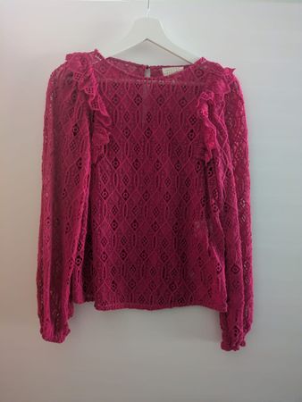 Sezane Bluse Salina Fuchsia Gr.34