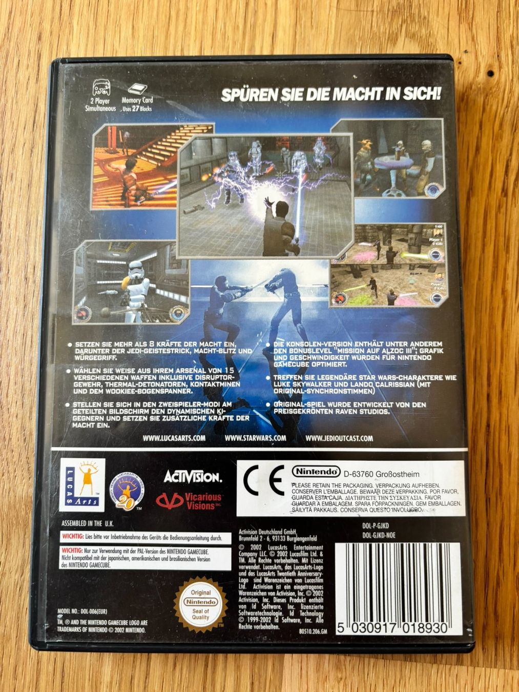 Giochi: GC Star Wars Jedi Outcast - PAL - komplett – Usato da Schüpfheim venduto da Flashbang3250 1