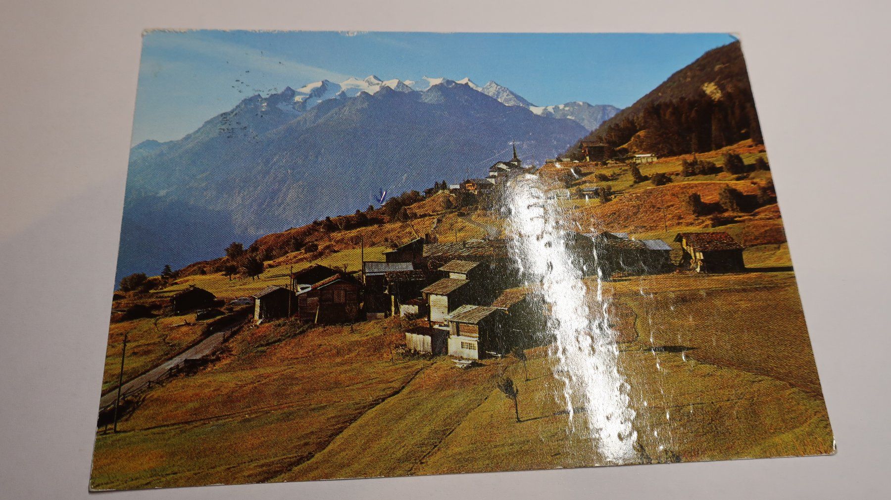 Cartes postales: Zeneggen Wallis Mischabelgruppe 1975 – Défectueux à Cormoret par Pascalll2001 1