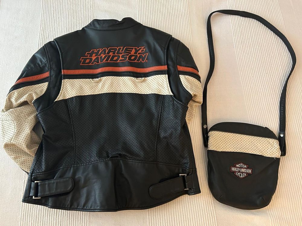 Leder Jacke Harley Davidson, Damen 6