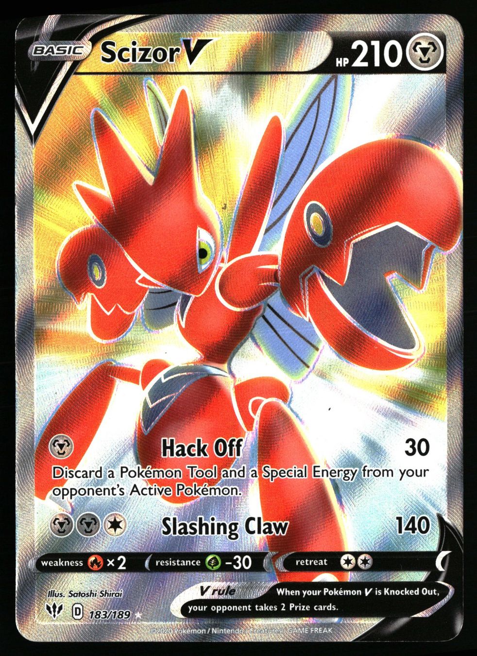 Pokémon Carte collezionabili: Scizor V #183 Pokemon Darkness Ablaze – Usato da Feuerthalen venduto da Plazatoys