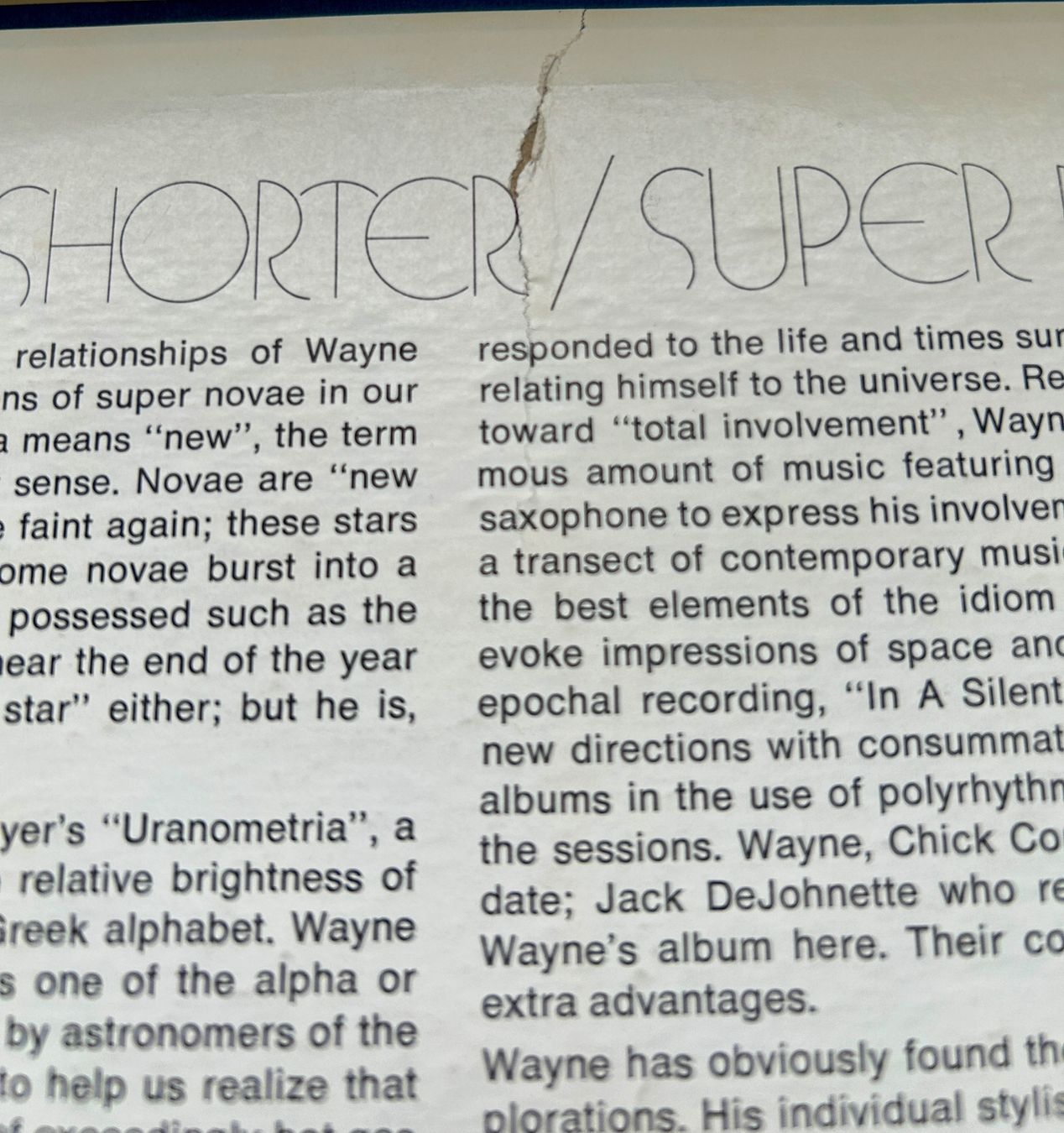 Vinyles: Wayne Shorter Super Nova  Blue Note LP – D'occasion à Lausanne par Pask1 5