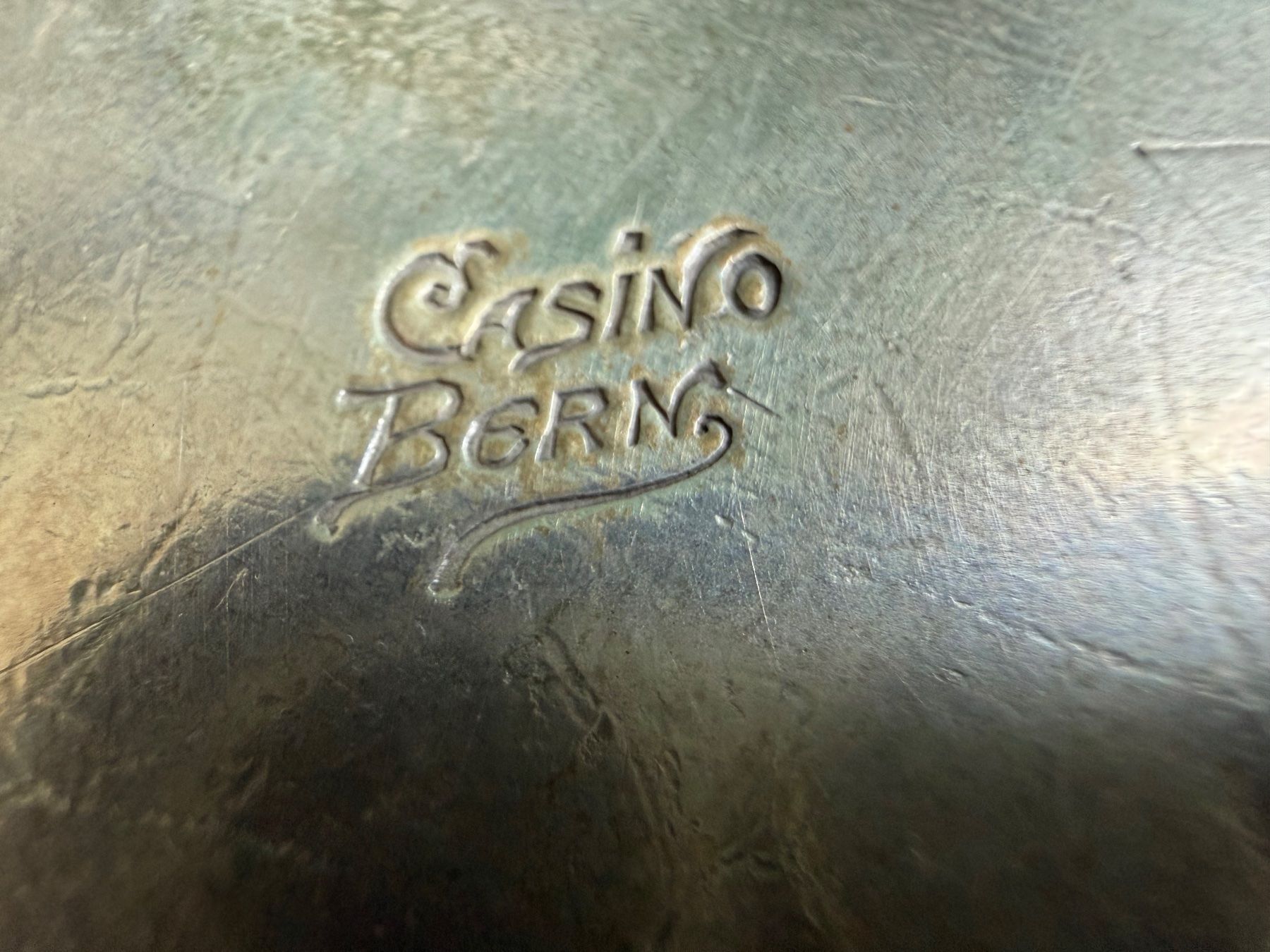 Servierplatten: CASINO  BERN   VERSILBERTE  PLATTE  NUMMERIERT – Gebraucht aus Subingen von ArtBead 2