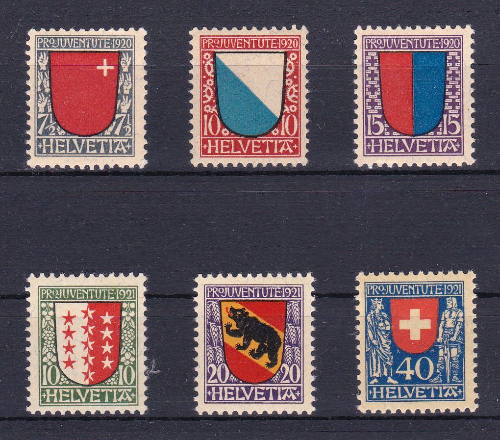 Tutti i francobolli: J15-20, postfrisch, SBK 110.- – Usato da Wenslingen venduto da riger11