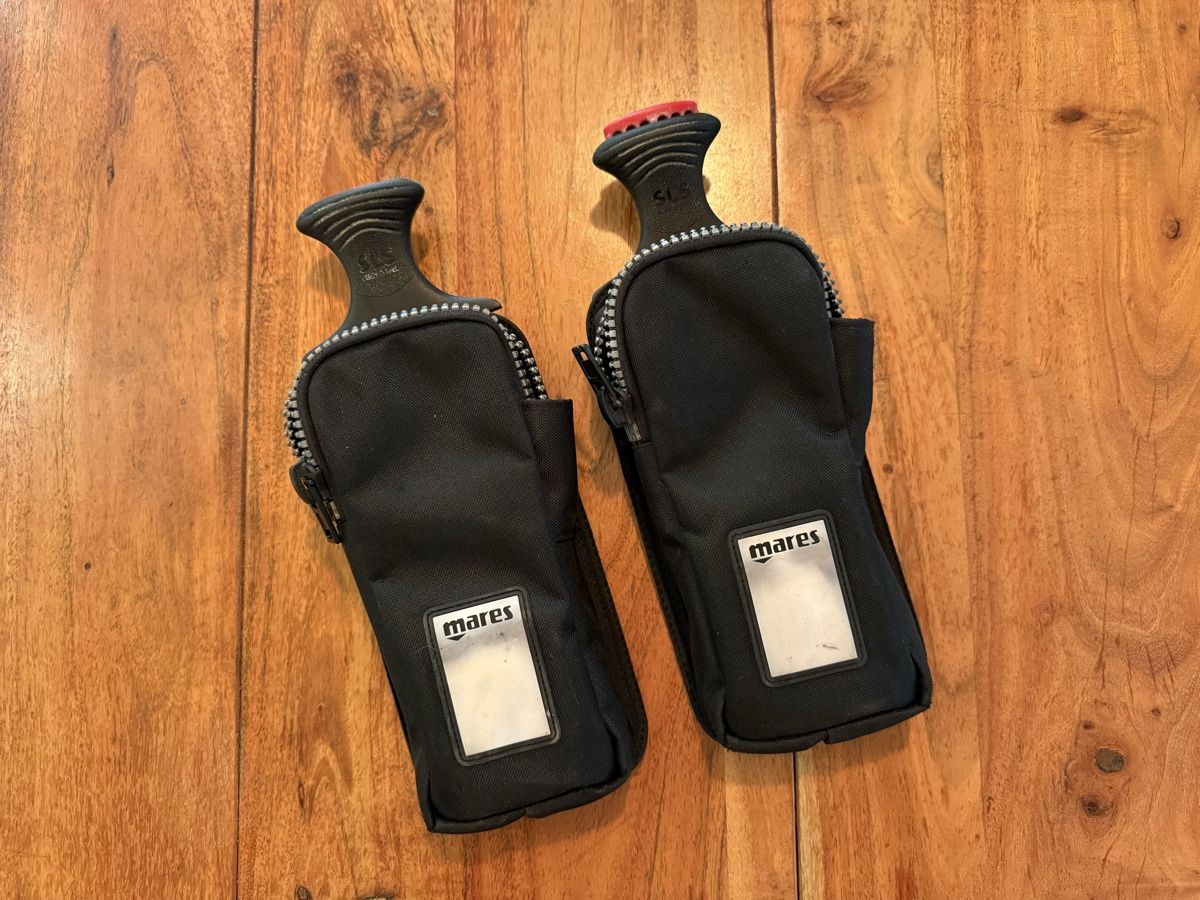 Bombole da sub: 2× Mares SLS Bleitaschen / Weight Pockets – Usato da Muri AG venduto da Ludrigen 2