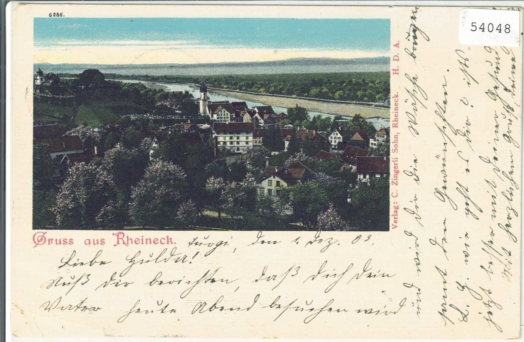 Cartoline postali: Gruss aus Rheineck – Usato da Ettingen venduto da Kartenplanet
